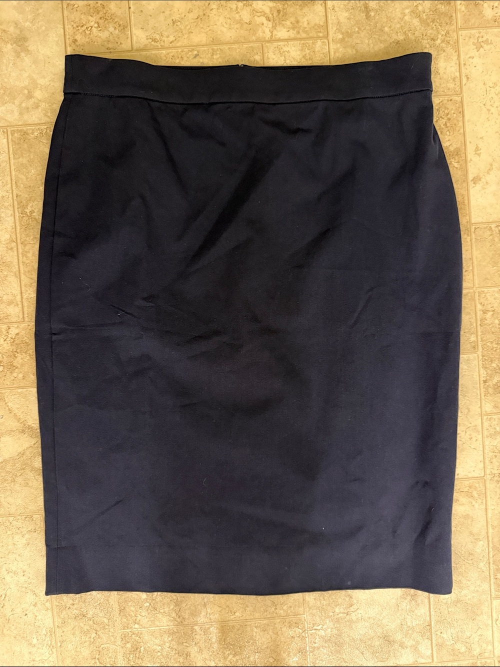 J. Crew Dark Navy Pencil Skirt
